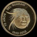 Monedas de 2013 - Plata y Oro - 70 Aos del Guaran